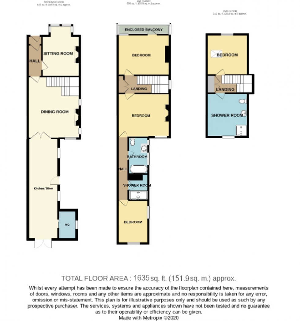 Floorplan for Westgate Terrace, Whitstable