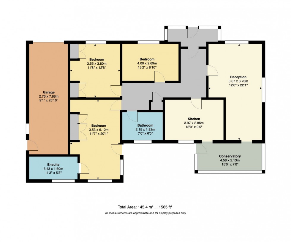 Floorplan for Robin Lodge, Sherwood Close, Whitstable