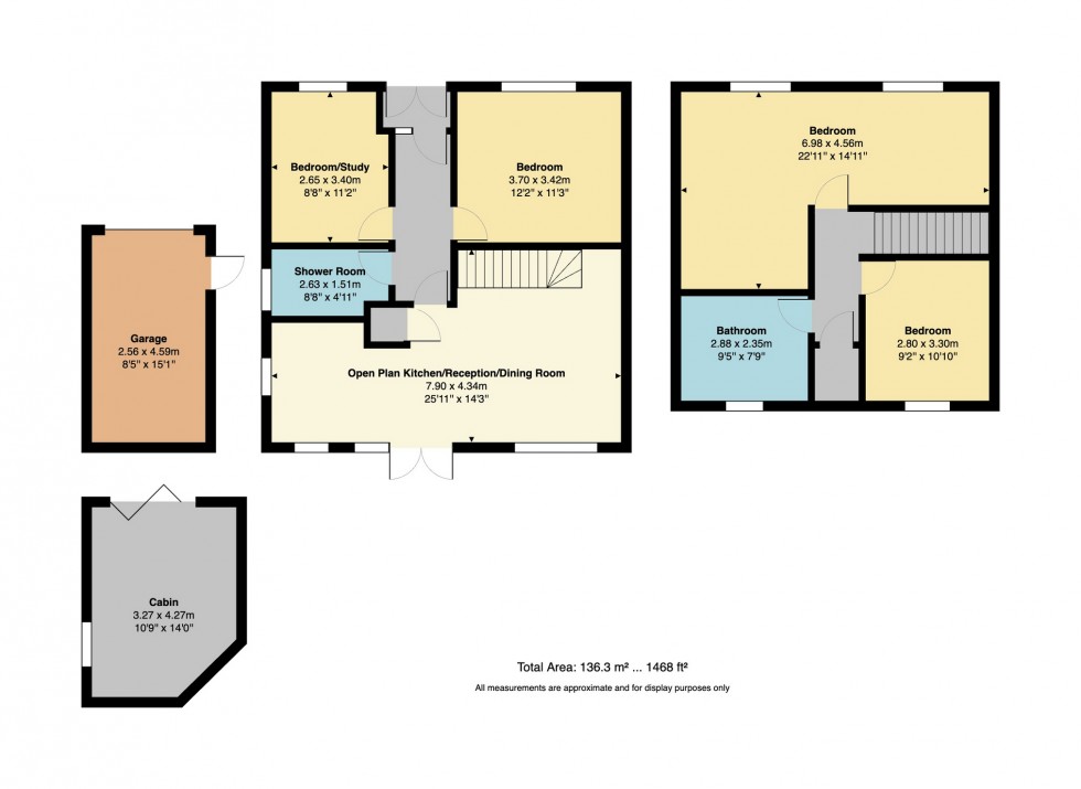 Floorplan for St. Davids Close, Whitstable, Kent