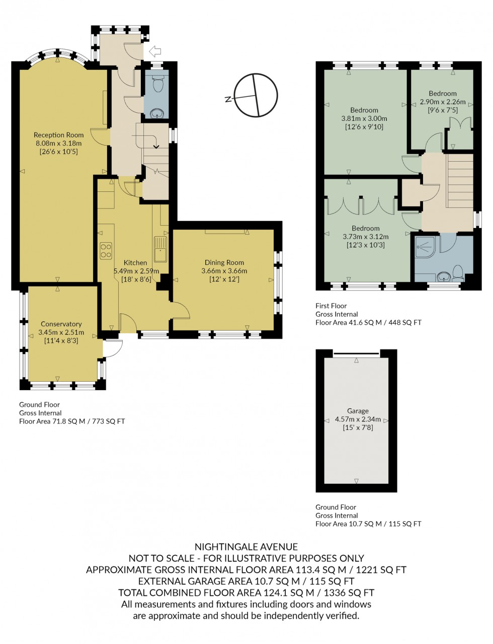 Floorplan for Nightingale Avenue, Whitstable