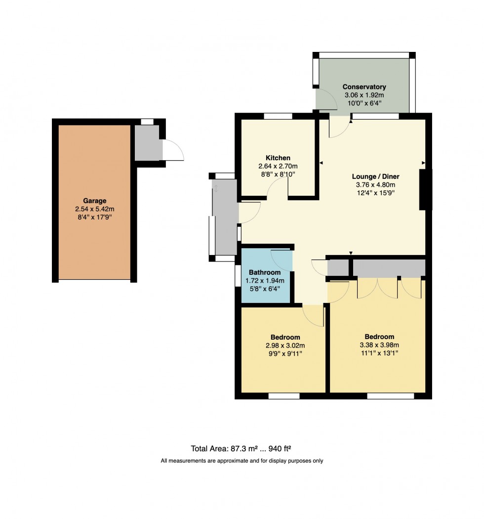 Floorplan for Osprey Close, Whitstable