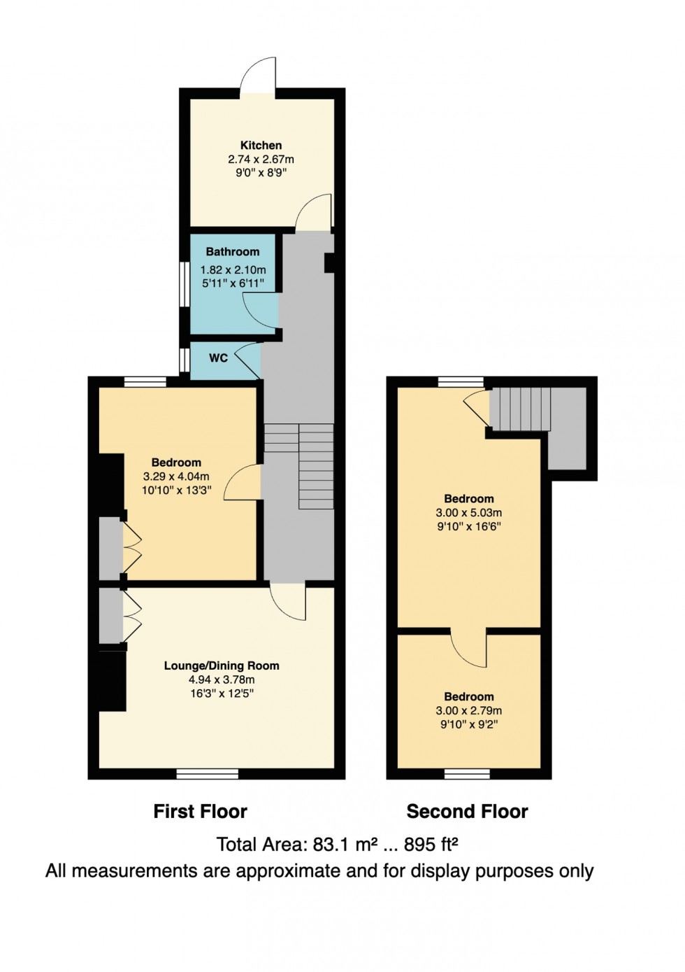 Floorplan for Canterbury Road, Whitstable