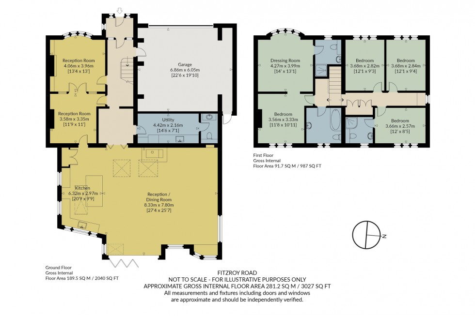 Floorplan for Fitzroy Road, Tankerton, Whitstable.