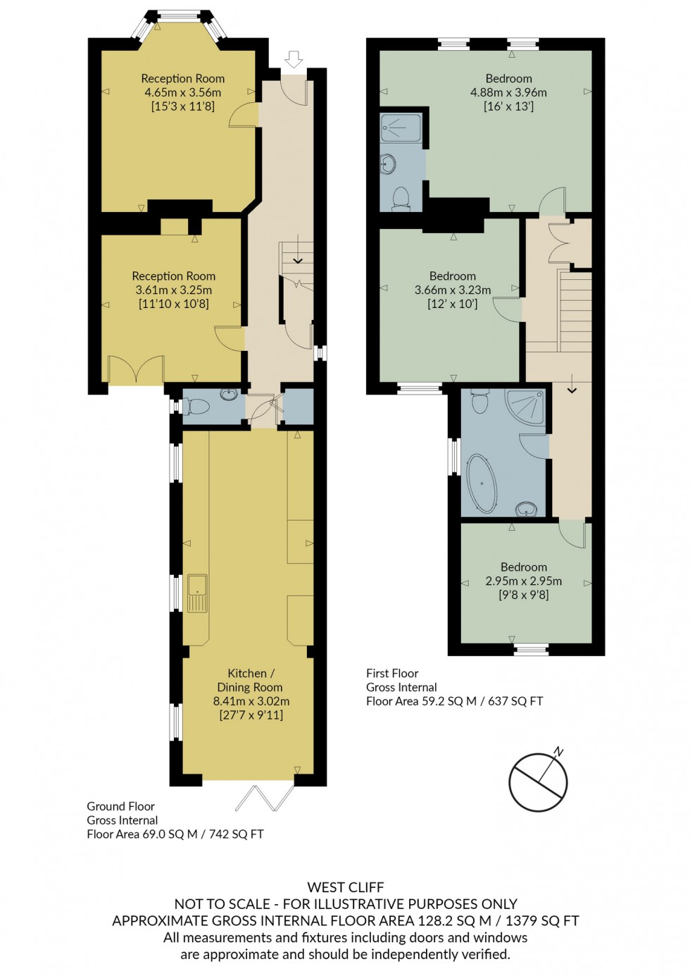 Floorplan for West Cliff, Whitstable