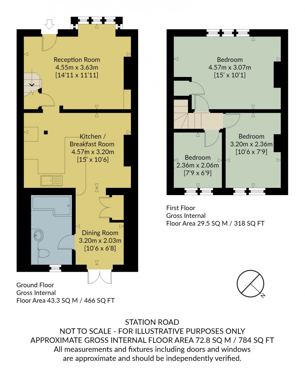 Floorplan for Station Road, Whitstable