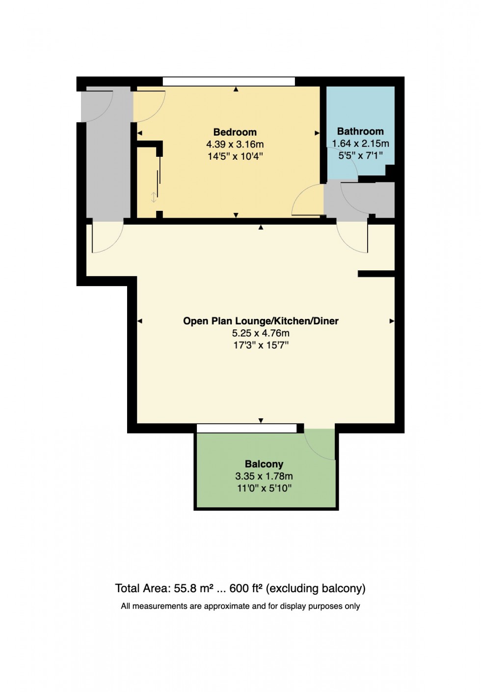 Floorplan for Carlton Court, The Bridge Approach, Whitstable