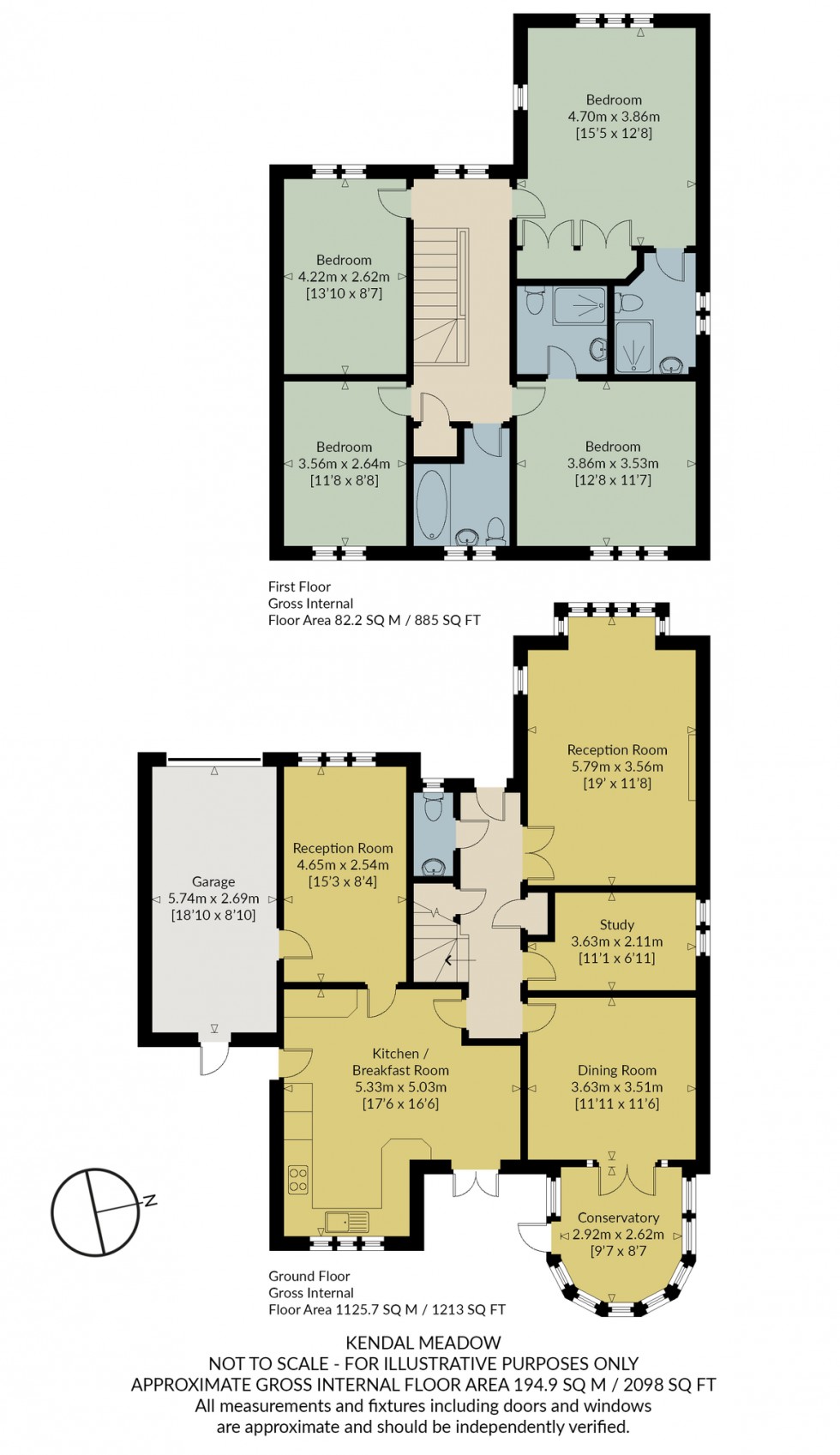 Floorplan for Kendal Meadow, Chestfield