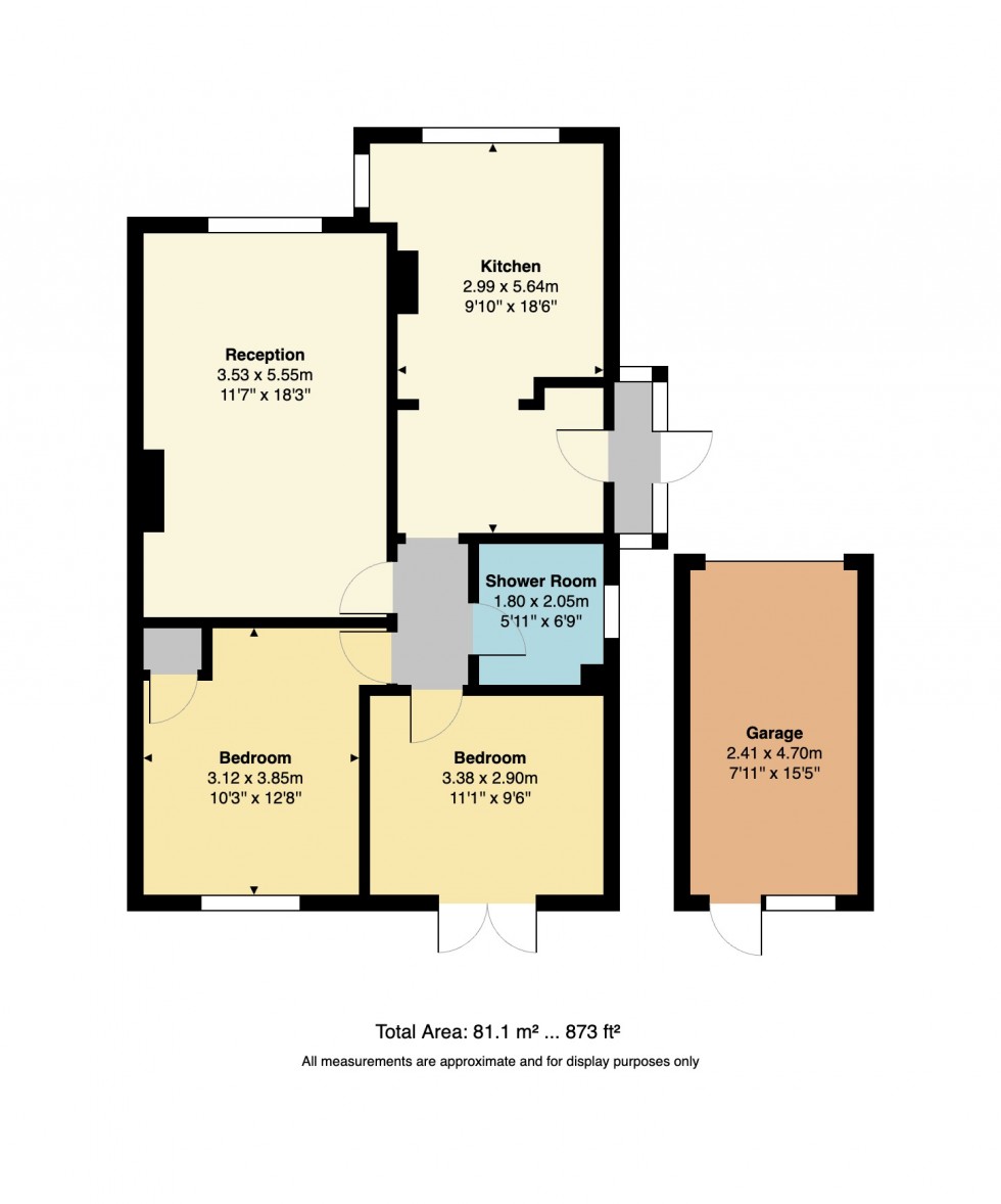 Floorplan for Hawk Close, Whitstable