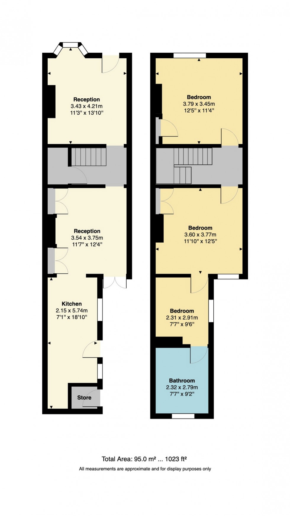 Floorplan for Clifton Road, Whitstable