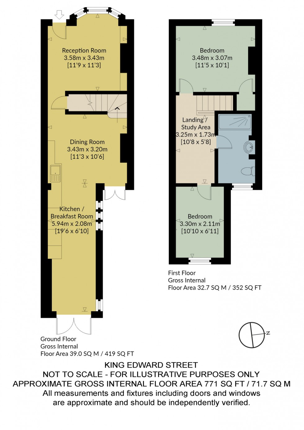 Floorplan for King Edward Street, Whitstable