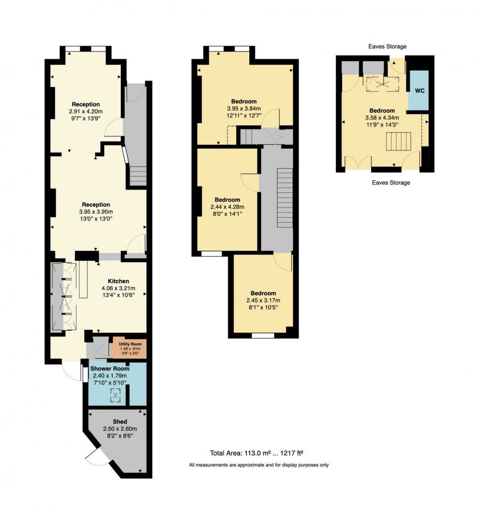 Floorplan for Warwick Road, Whitstable