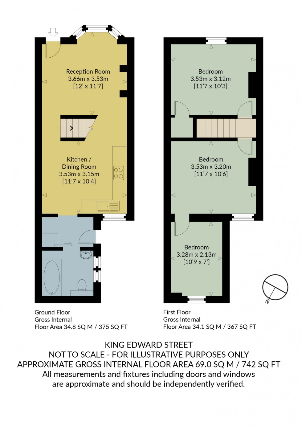 Floorplan for King Edward Street, Whitstable, Kent