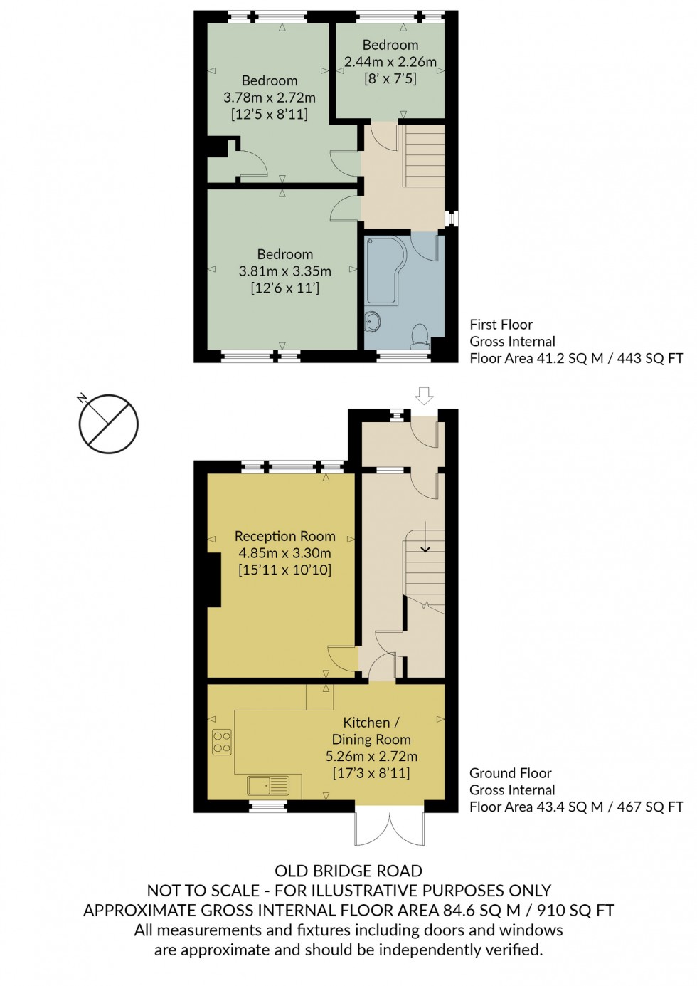 Floorplan for Old Bridge Road, Whitstable,