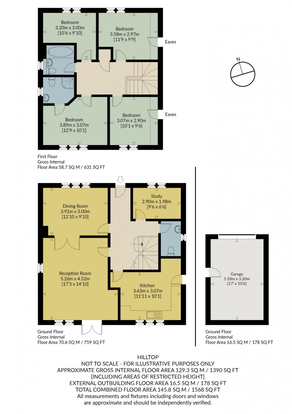 Floorplan for Hilltop, Whitstable, Kent