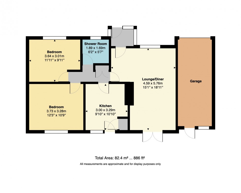 Floorplan for Willow Way, Chestfield, Whitstable, Kent