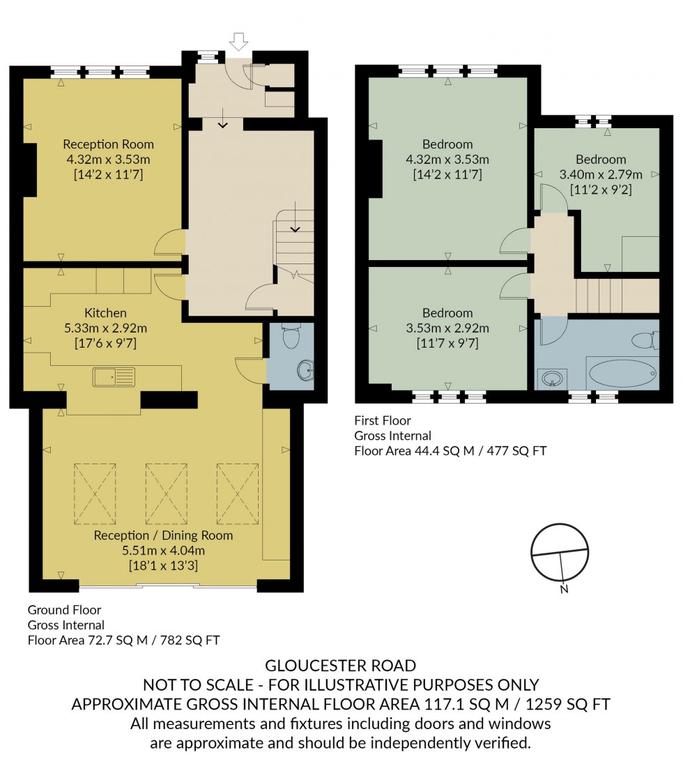 Floorplan for Gloucester Road, Tankerton