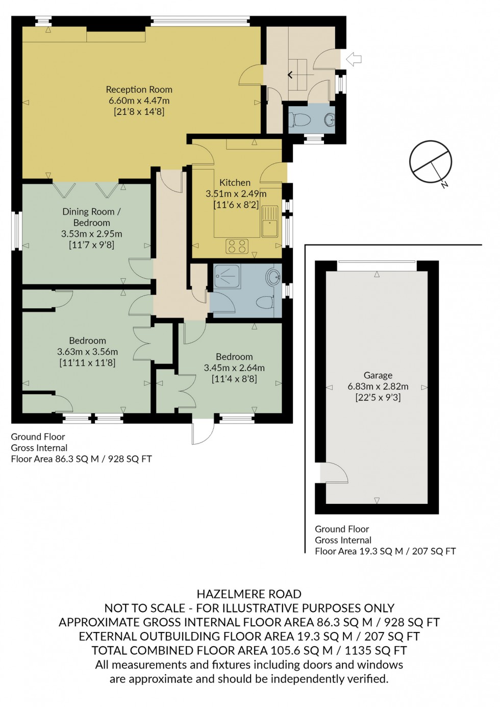 Floorplan for Hazlemere Road, Whitstable