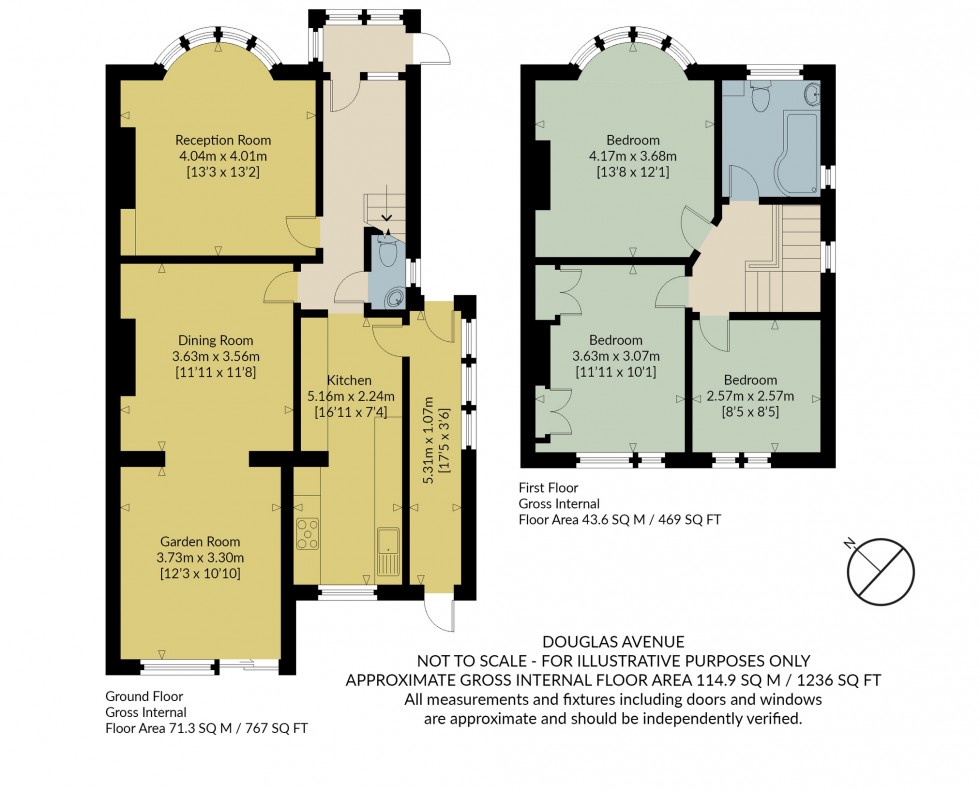 Floorplan for Douglas Avenue, Whitstable