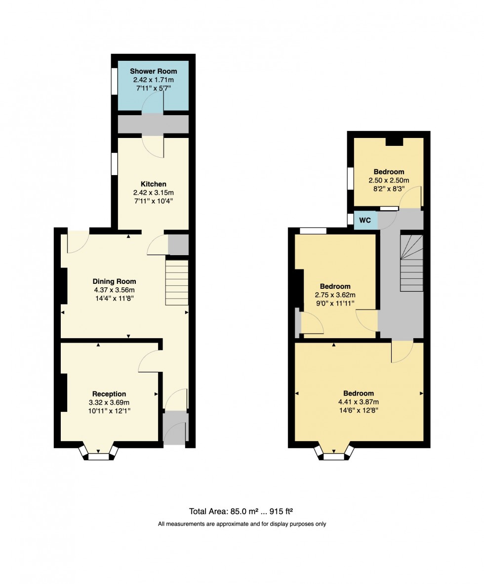 Floorplan for Underdown Road, Herne Bay, Kent