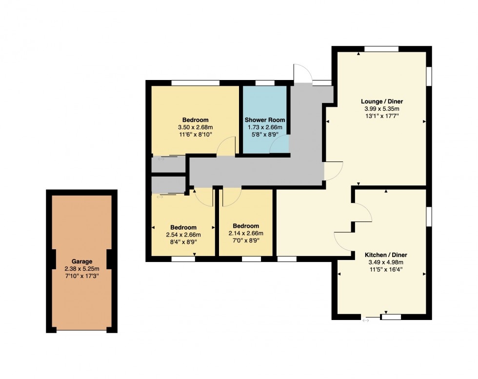 Floorplan for Cornwallis Avenue, Herne Bay, Kent