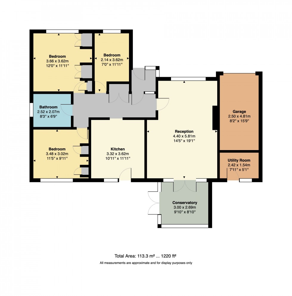 Floorplan for Cliff Avenue, Herne Bay, Kent