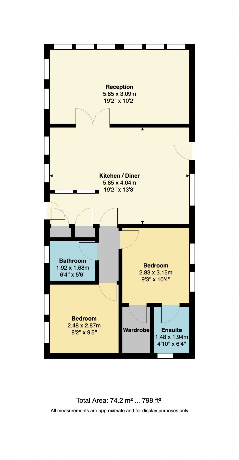 Floorplan for Wisteria Way, Herne Bay, Kent