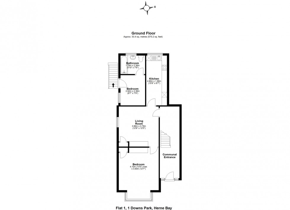 Floorplan for Downs Park, Herne Bay, Kent